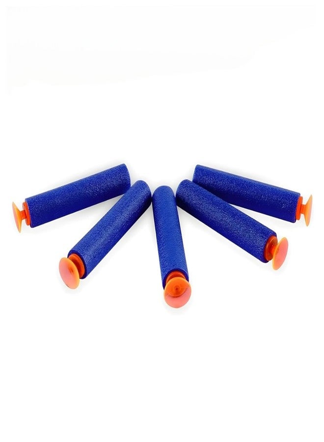 CLAPONE Hollow Out Soft Foam Refill Darts for N-Strike Elite Series Blasters Suction Bullets Darts for Toys Darts for Toy Blaster Suction Tip Soft Foam Refill (Suction-Bullet-Blue, Pack of 50) - Image 4